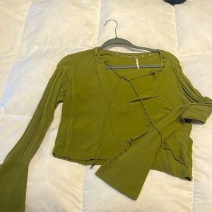 Free People, Olive Long Sleeve Size: XS